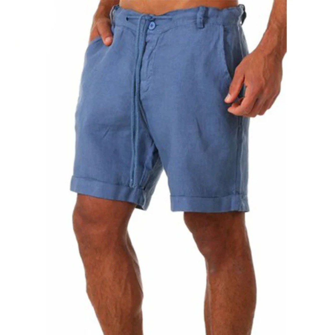 Herren-Leinenshorts