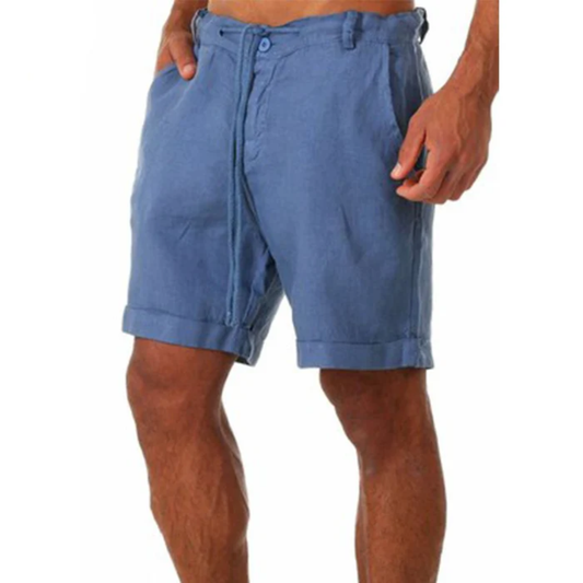 Herren-Leinenshorts